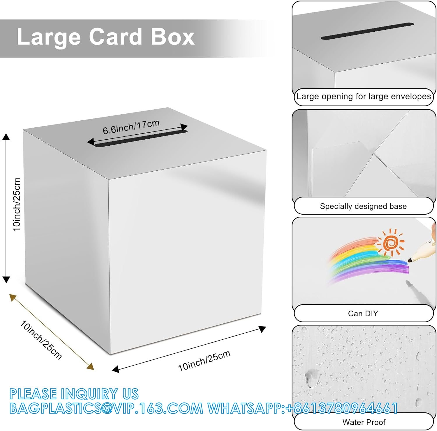 Money Box Keepsake Wedding Reception Decoration Wishing Well Party Favor Ceremony Raffle Tickets