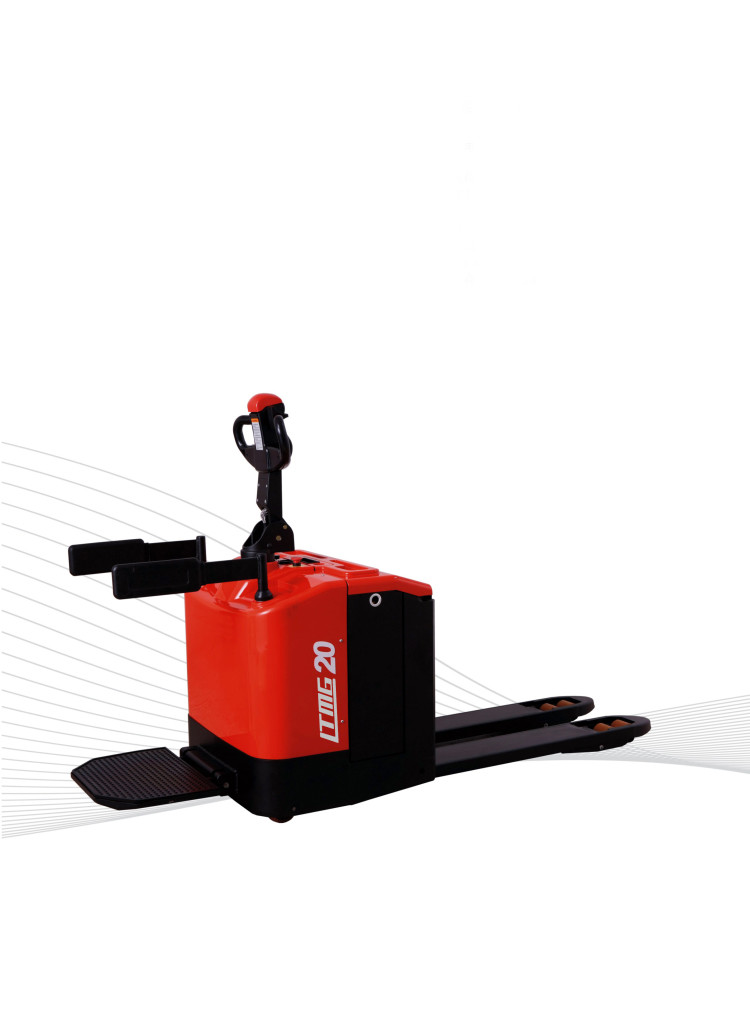 Walk Behind Electric Pallet Stacker Ergonomic Design Customized Lifting Height