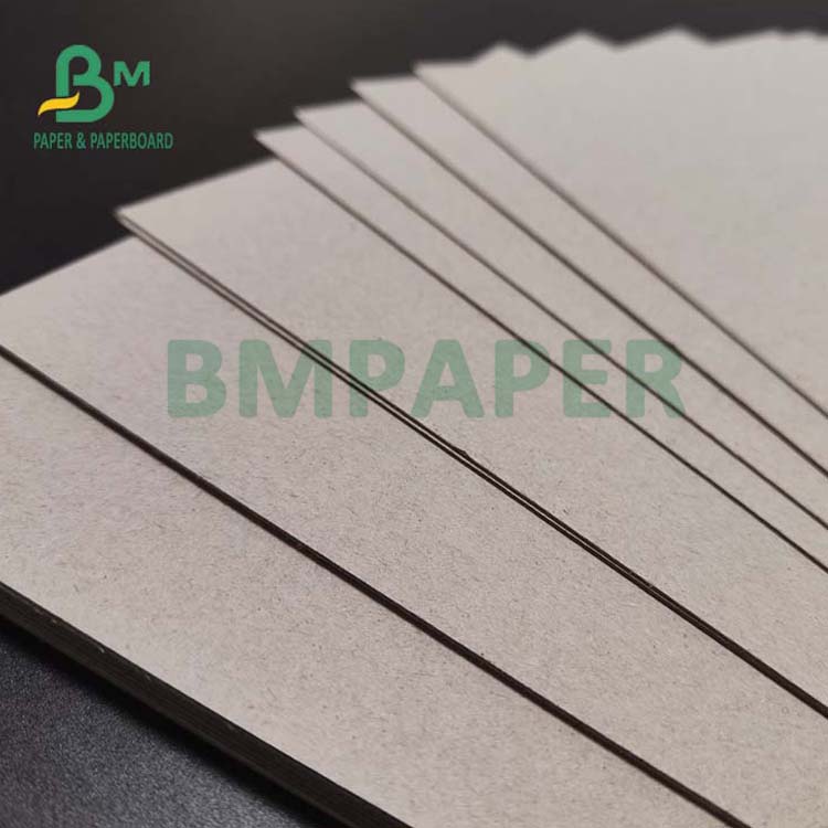 1.5mm 2mm Mixed Pulp Carton Gris Satinado For Folder Boxes 720 x 1020mm