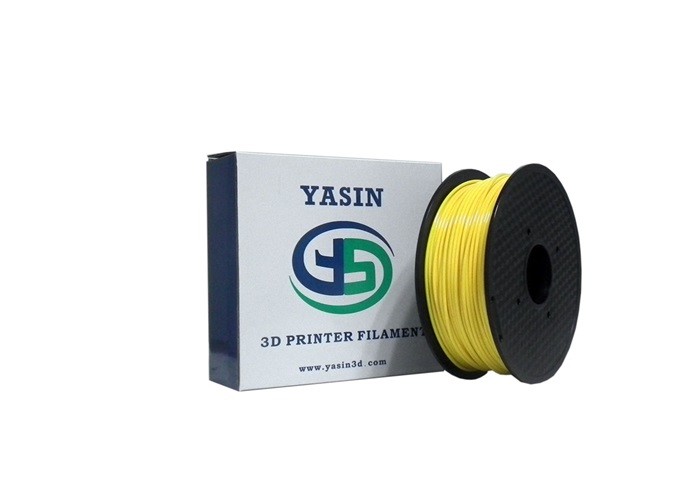 High strength 3D Printer Filament material , Yellow PETG 1.75mm Filament