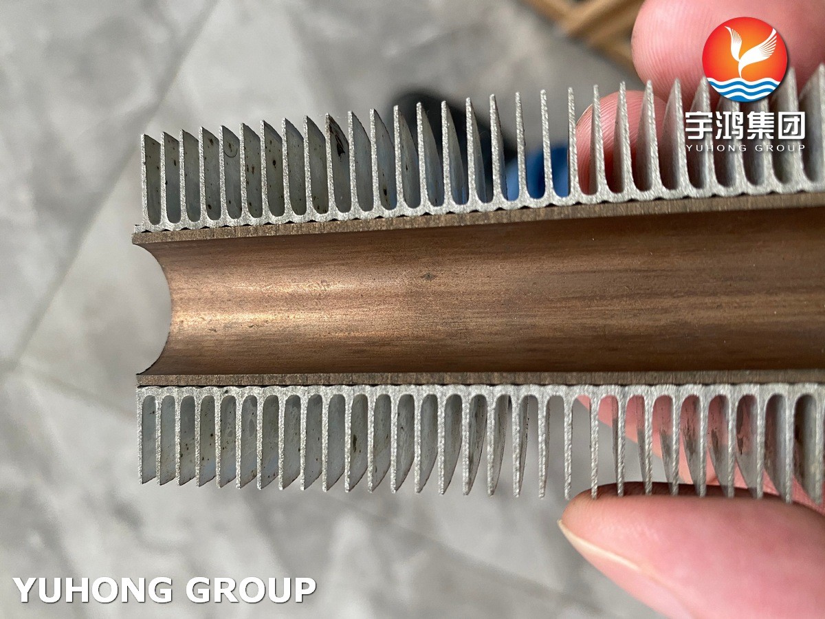 ASME SA249 TP304 Extruded Finned Tubes With AL Fin For Air Cooler Heat Exchangers