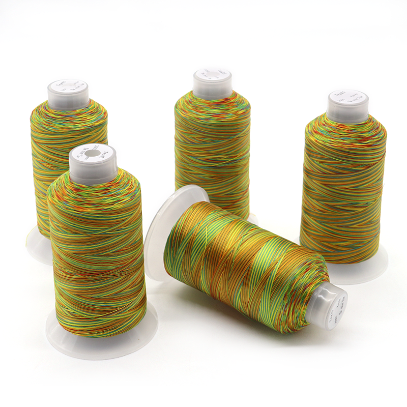 Rainbow Sewing Thread 100% Spun Polyester For Diy Cross-Stitch