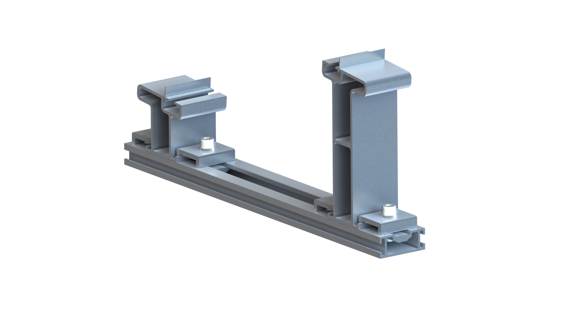 5 Degree Framed Flat Roof Solar Mounting System Commercial Ballasted Roof Mount Solar Racking