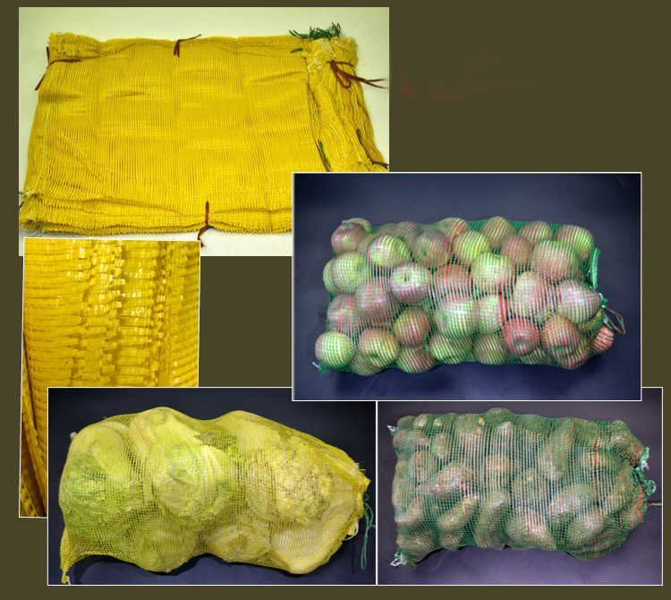 SGS Certified Tubular PE Knitted Raschel Mesh Sacks for Potato Transport and Handling