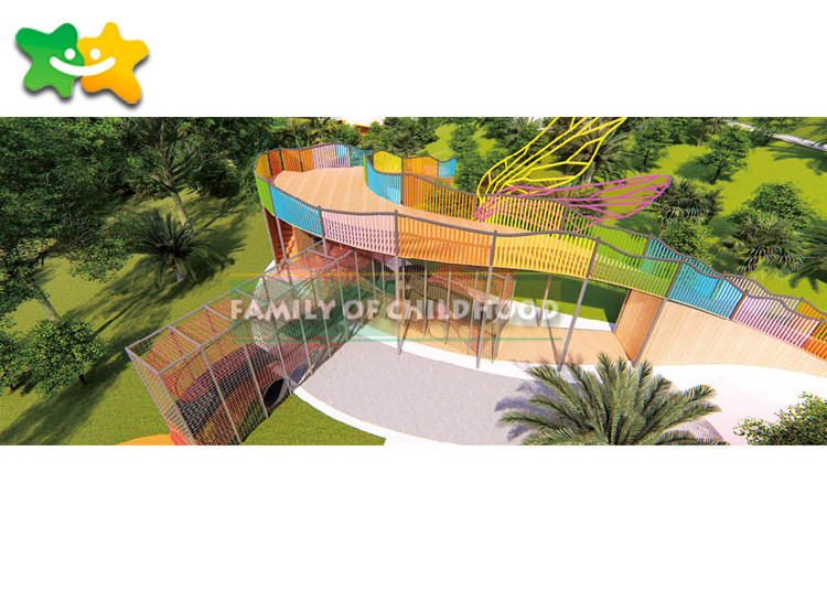 A03 Multifunctional Outdoor Amusement Park Equipment Develop Sports Skills