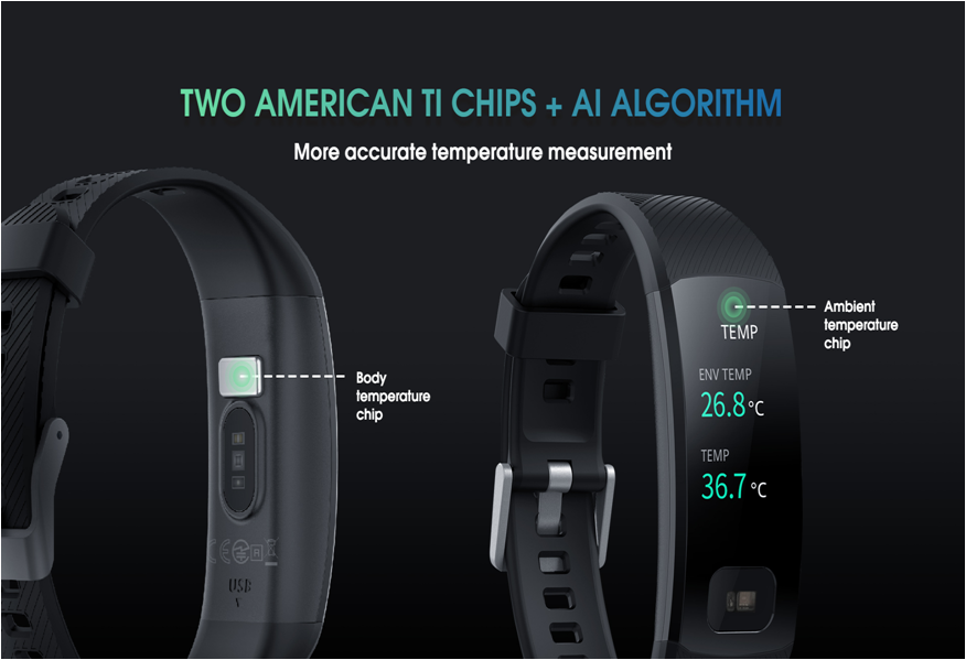 Sleep Monitoring TFT Screen Waterproof Smart Bracelet