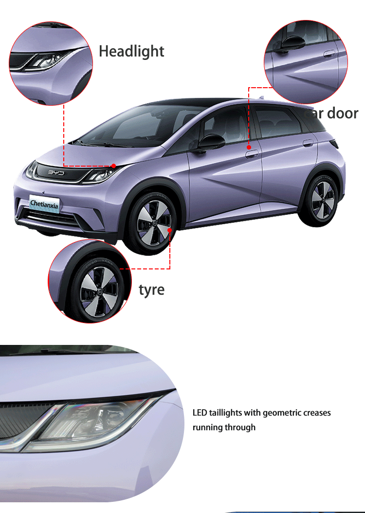 Fast Charging battery electric vehicle modern 5 Seat Electric Car ergonomic
