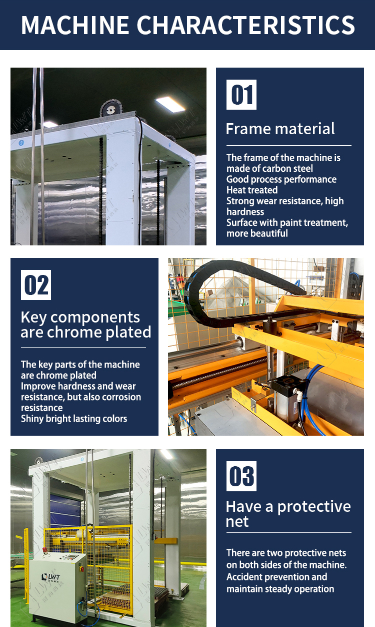 Automatic Packaging Food Empty Iron Lid Glass Bottles Palletizer Filled Tin Cans Depalletizer Machine