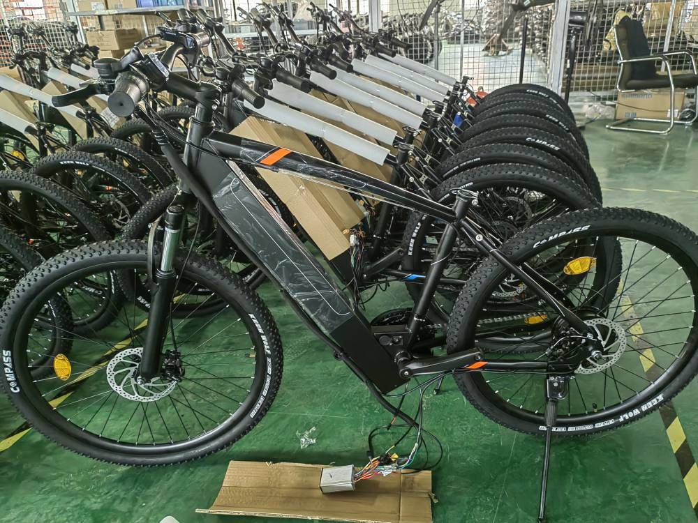 500w Mountain Snow Bike Electric Bicycle X3 High Carbon Steel Frame 29 Inch