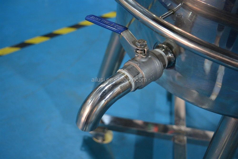 Stainless Steel Mixing Tank Heating Raw Material Mascara Homogenizer Lipstick Heating Mixer Making Machine