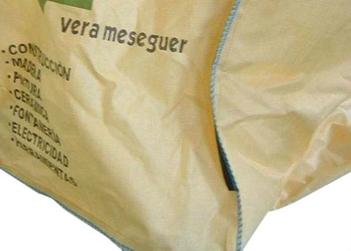 Customized 1000kg PP Woven Jumbo Bags Filling Spout Top / Full Open Top Available