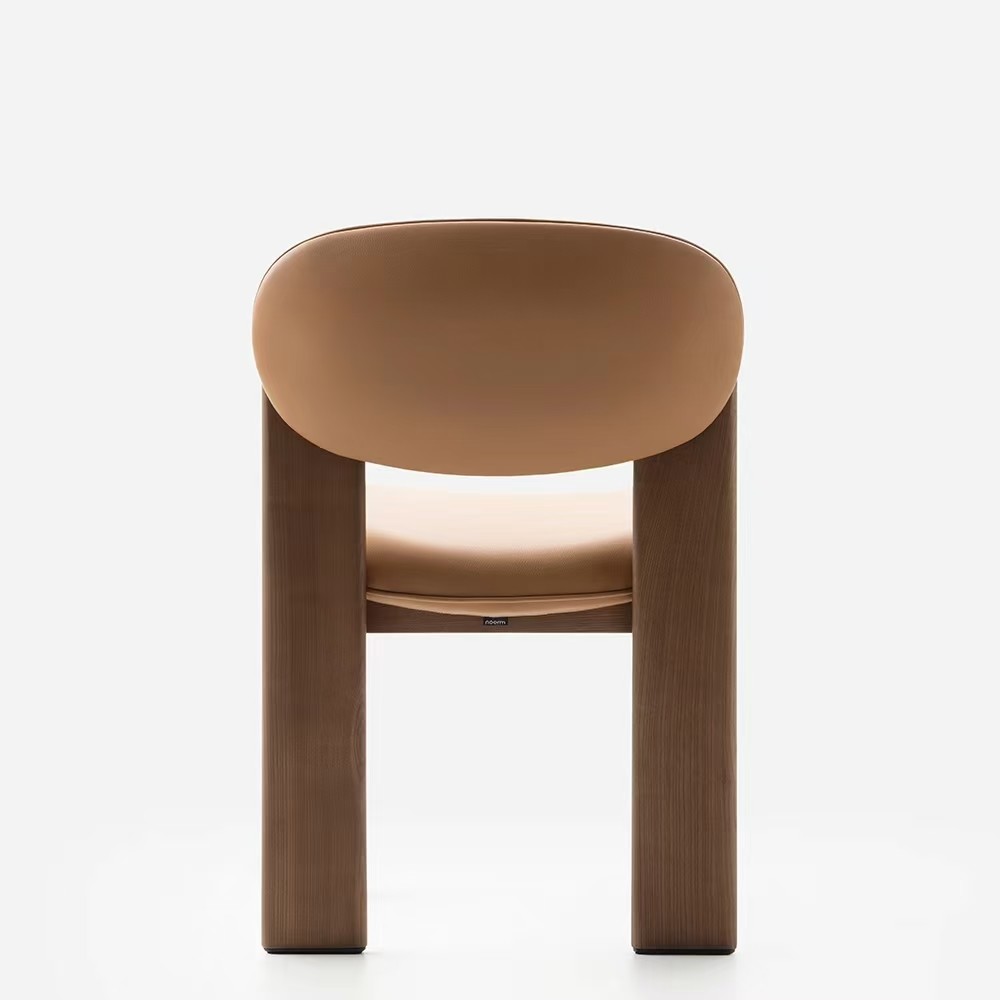 Italian Style High-end Genuine Leather Modern Hotel Leisure Dinning Chair