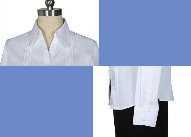 White Shirt Skirt Corporate Office Uniform For Women Office Clothing