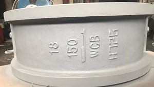 Dual Plate Check Valve, ASTM A216 WCB, 18 Inch (DN 450), 150# (PN 16), Standard API 594.China Dual Plate Check Valve Ma