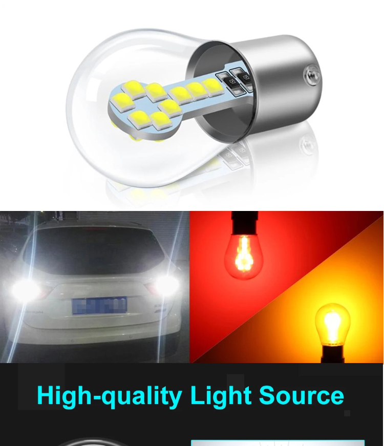 1156 BA15S LED 1157 BAY15D LED Brake Turn Signal Lights Single / Dual Contact Bayonet