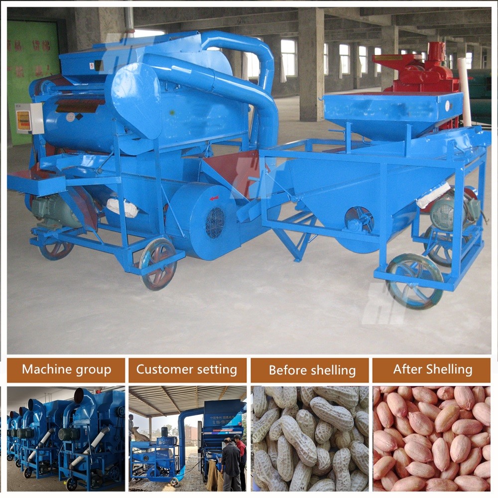 Groundnut Dehulling Machine Peanut Shelling Machine Peanut Processing Machinery