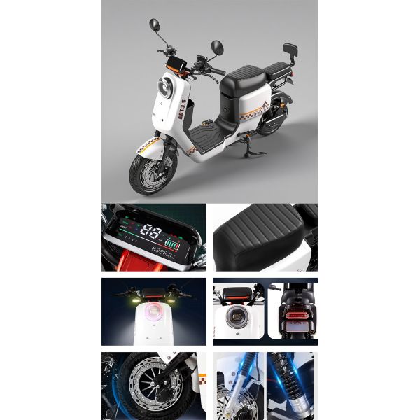 1000W Electric Two Wheeler Shock Absorber Fat Tire E Motorcycle ODM