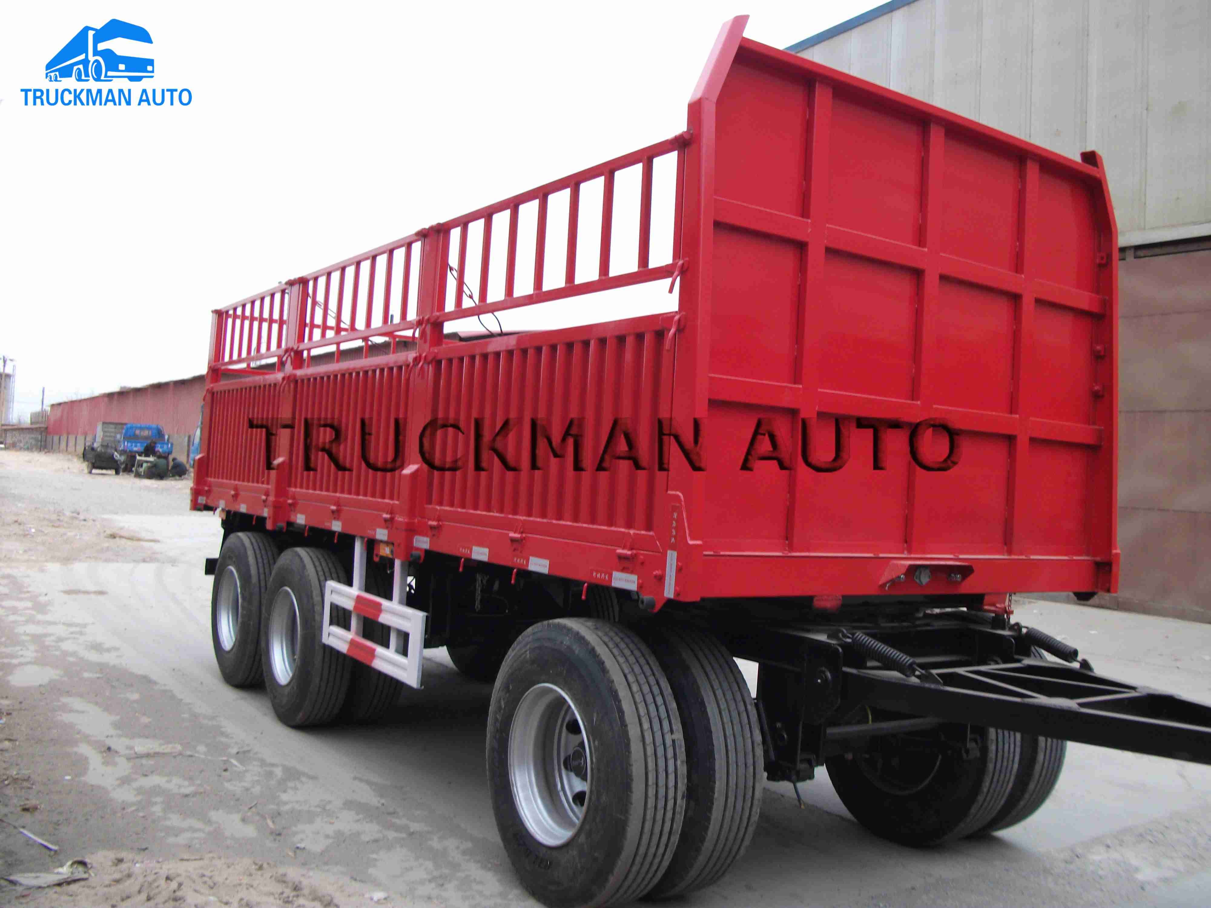 20ft Container Full Trailer Truck Loading Capacity 35 Tons With 3 Axles