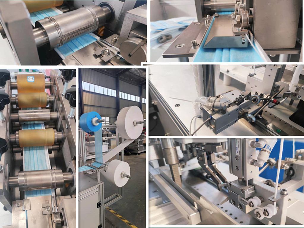 1PH 1500W Surgical Disposable Face Mask Making Machine With Aluminium Frame