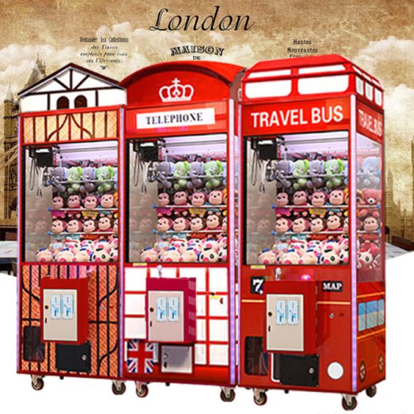 1 Player Crane Claw Machine / Telephone Toy Crane Machine For Shopping Mall