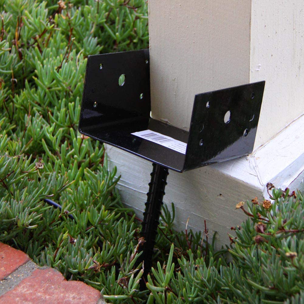 Sturdy and Durable Concrete Column Anchor U Shape Fence Column Bracket for 4x4 Posts