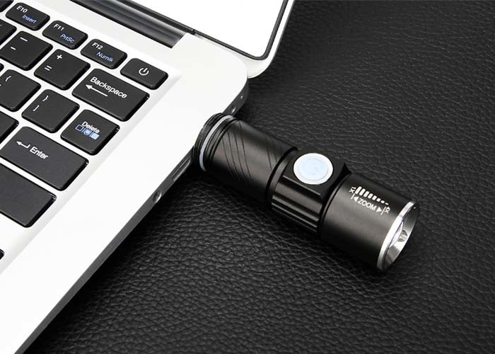 Zoomable Waterproof High Lumen Led Flashlight Magnetic Base 150m Lighting Range