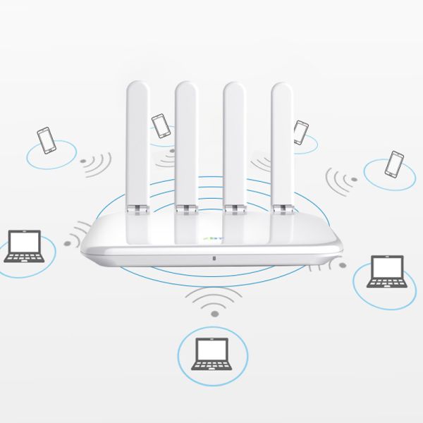 IPQ6000 Wifi6 Mesh Router 128MB Flash 802.11ax Wifi 6 Router With Gigabit Ports