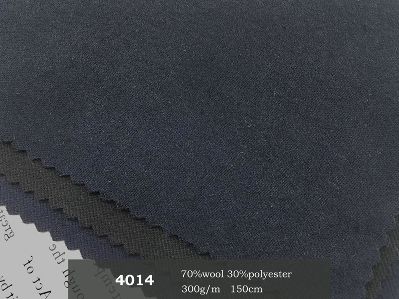 Italian Merino Polyester Cashmere Tweed Wool Fabric 260-420gsm For Suiting