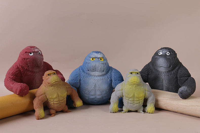 Children's Pinch Toy Gorilla Vent Pinch Slow Rebound Toy Decompression Sand Molding Soft Glue