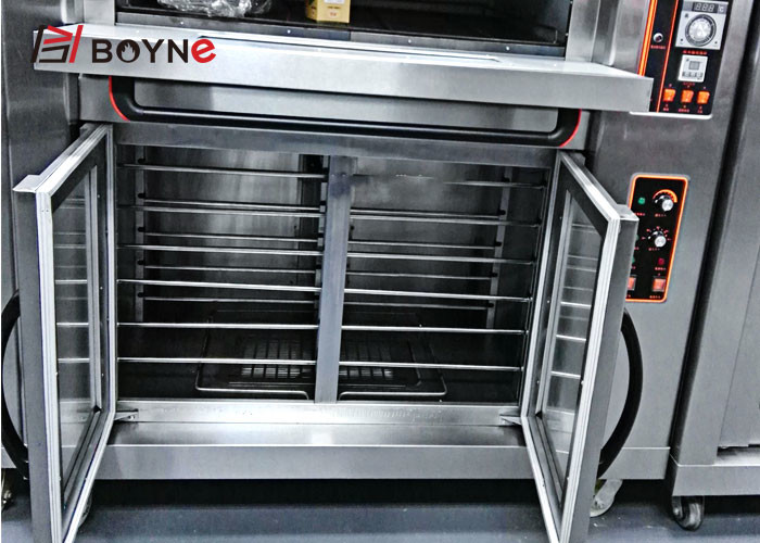 Two Deck Four Trays Gas Oven With Proofer Baking And Fermentation Conjoined Gas Oven