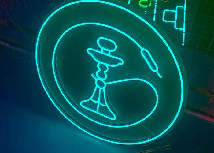 Garden Neon sign Blue color billboard lighting pattern Interior Decorating
