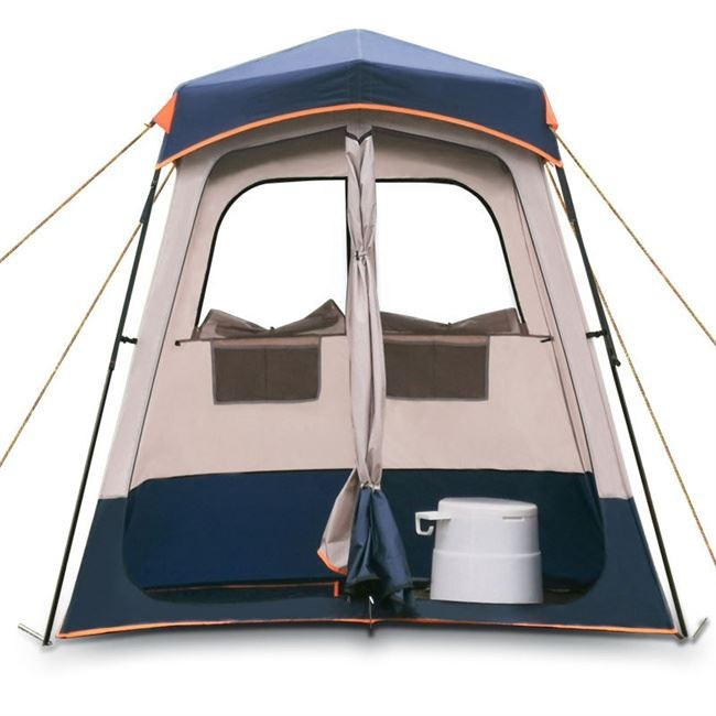 Shower Shelter – Giant Portable Outdoor Pop UP Camping Shower Tent Enclosure – Changing Room – 2 Rooms – Instant