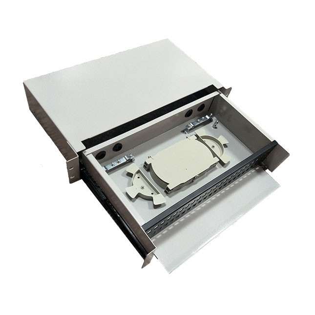 48 Port LC Fiber Patch Panel, 19 rack mount fiber optic lc patch panel,sliding drawer 1U fiber optic patch panel