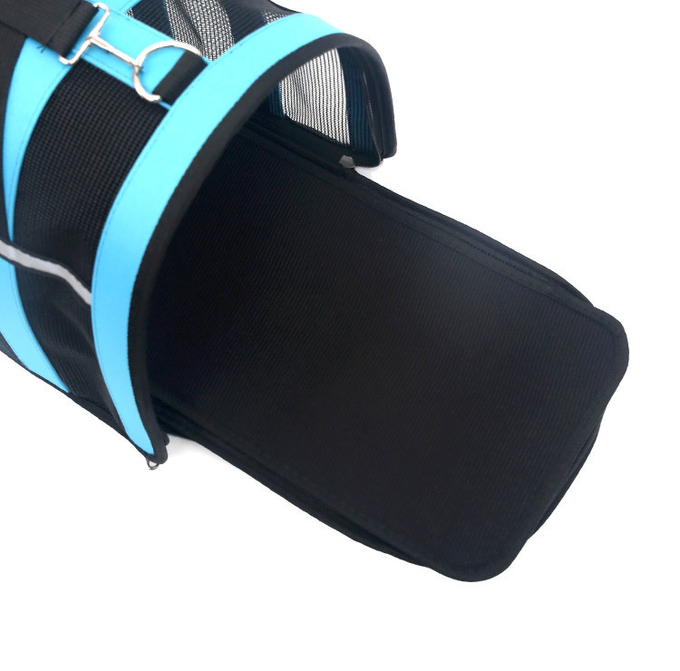 Dog And Cat Portable Handbag With Breathable Mesh On Four Sides Foldable Pet Cage