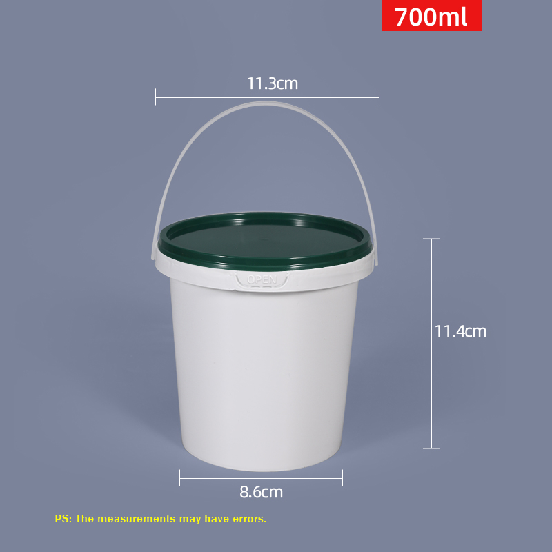 Customrized Logo 350ml 500ml 700ml Disposable PP Plastic Round Food Bowl with Lid