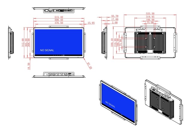 21.5-Inch Android All-in-One Tablet for Industrial Dashboards and Smart Retail Displays