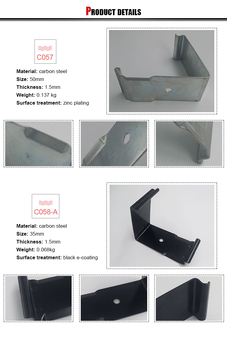 Spring Steel Reusable Shipping Metal Spring Retaining Crate Clips V Shape Clips Clamp For Wooden Box