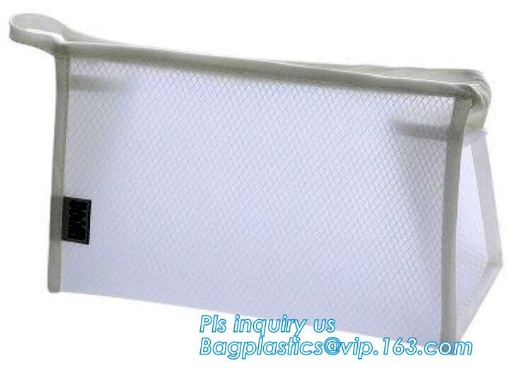 Travel Accessories Makeup Organizer Mesh Cosmetic Bag Makeup Pouch, Purse Size Cosmetic Bag, Pocket Daily Net Fabric Mak