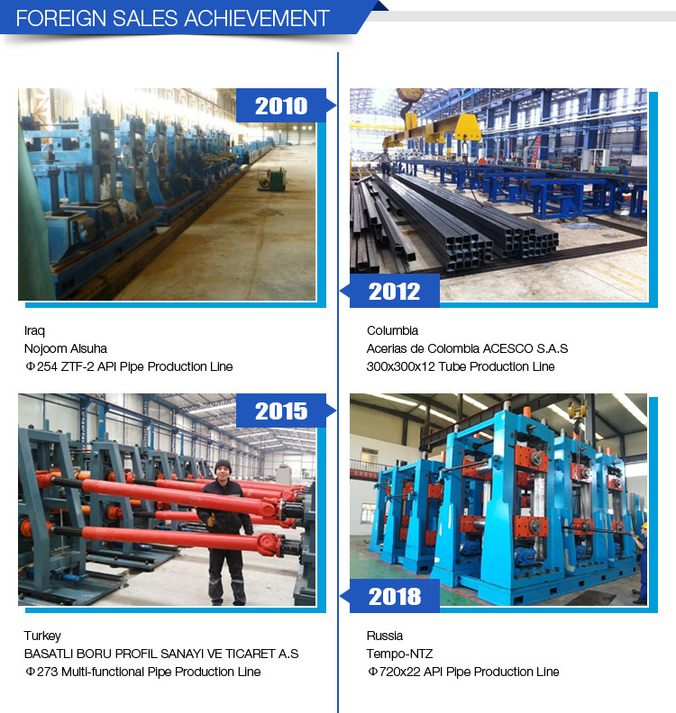 Automatic Welded Erw Steel Pipe Production Line Od 273mm