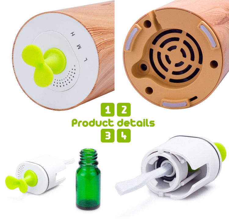 Light Wood Grain Portable USB Scent Nebulizer