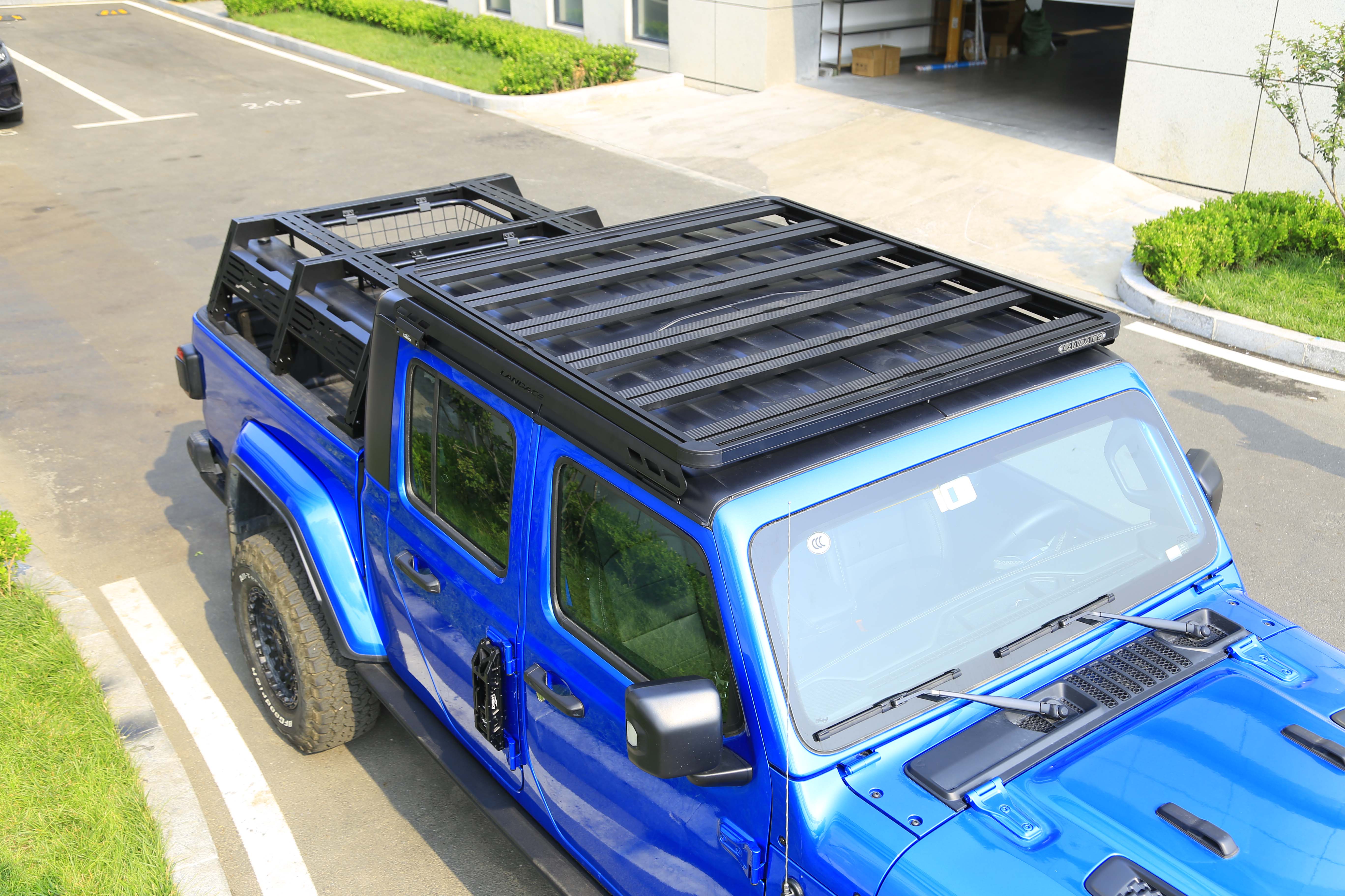 High Aluminum Alloy Luggage Carrier Roof Rack Basket For Jeep Gladiator JT