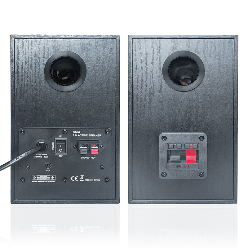 Powered Bookshelf Stereo Speakers 120W Studio Monitors Speaker For Music Gaming Turntables