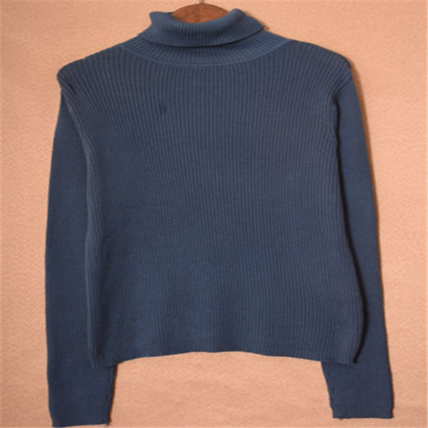 Soft Touch High Neck Pullover Sweater Women's Multicolor 80% cotton