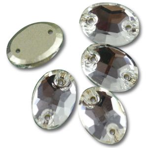 Double-hole Hand Sewing Drill Flatback Crystal Stones