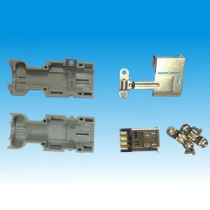 Buy cheap PA9T Insulator IEEE1394 SCSI Male Solder Connector product