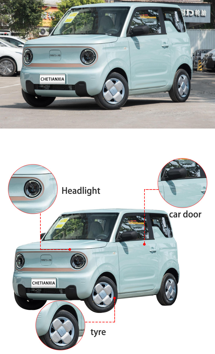 Geely Panda 4 Seats EV Mini Car Electric New Energy Vehicles