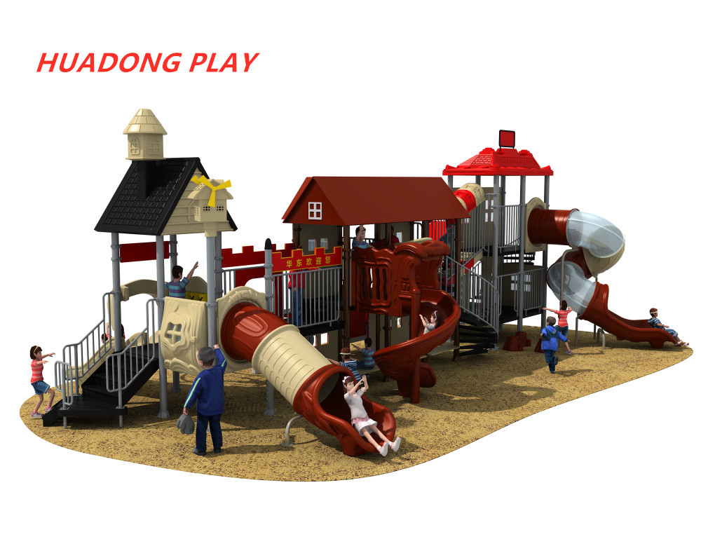 Durable Plastic Children'S Outdoor Playground Slides Equipment For Each Community