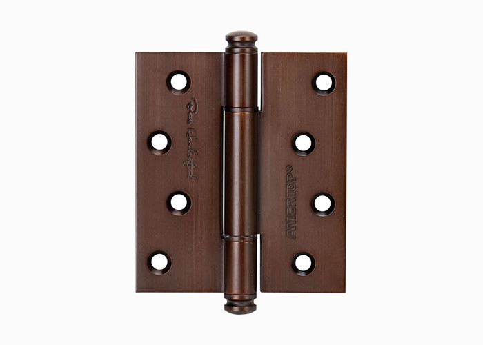 One Piece Brass Bearing Hinges , 4 Inch 5 Inch Solid Wood Door Hinges With Screws