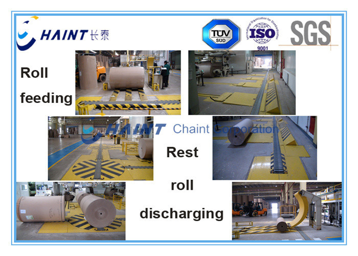 Corrugated Parent Board / Roll Handling Equipment Wooden Case Package CE Certification