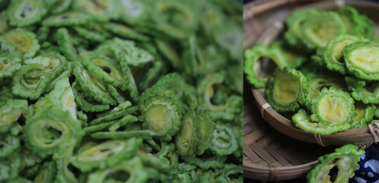 Stainless Steel Vegetable Chips Making Machine for Frying Bitter Gourd